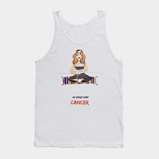 Watercolor Zodiac Signs - Cancer Tank Top